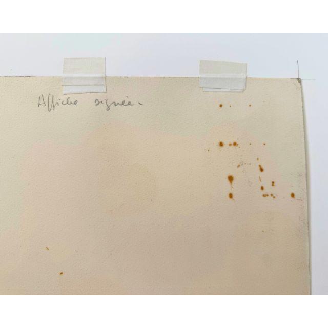 Raspberry Red 1969 Jim Dine, Signed Invitation Card, Sonnabend Gallery, Paris - Framed For Sale - Image 8 of 12