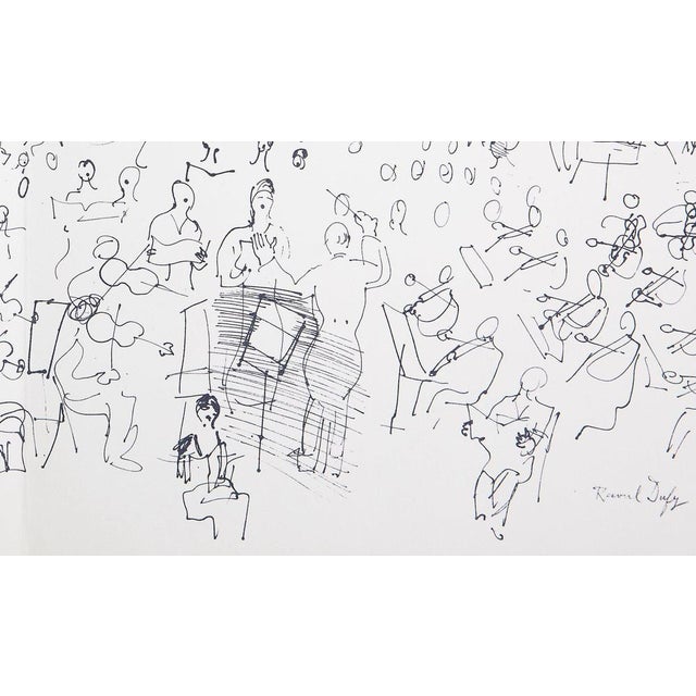 Modern Raoul Dufy, The Orchestra, Lithograph For Sale - Image 3 of 6