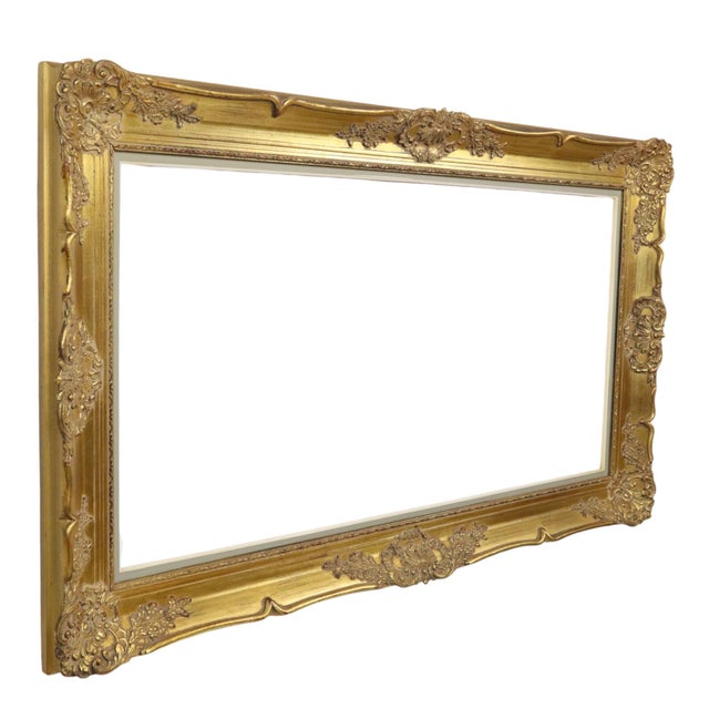 Rococo Large Baroque Gilded Frame For Sale - Image 3 of 15