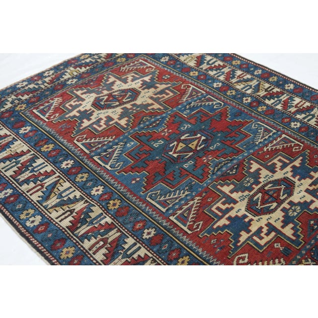 Antique Shirvan Rug 3'1'' X 4'1'' For Sale - Image 4 of 8