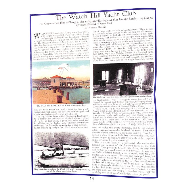 "The Watch Hill Yacht Club: The First 100 Seasons 1913-2012" For Sale - Image 12 of 12