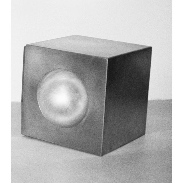 Alea Decorative Small Object 2 in Brushed Stainless Steel by Valeria Vasi For Sale - Image 10 of 12