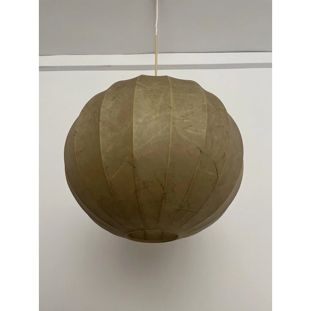 Plastic Mid-Century Modern German Cocoon Pendant from Goldkant Leuchten, 1960s, Set of 2 For Sale - Image 7 of 18