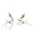 Bring a touch of woodland charm to your holiday décor with this set of 6 Glass Deer Ornaments. Each ornament captures the...