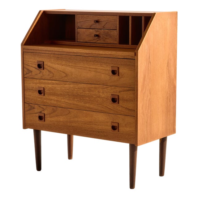 Vintage Teak Bureau Desk, 1960s For Sale