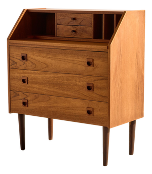 Vintage Teak Bureau Desk, 1960s