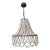 White Washed Wooden Beaded Chandelier For Sale