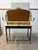 Hollywood Regency Mid 20th Century Hollywood Regency Brass and Onyx Dressing Table With Candelabra Mirror For Sale - Image 3 of 15