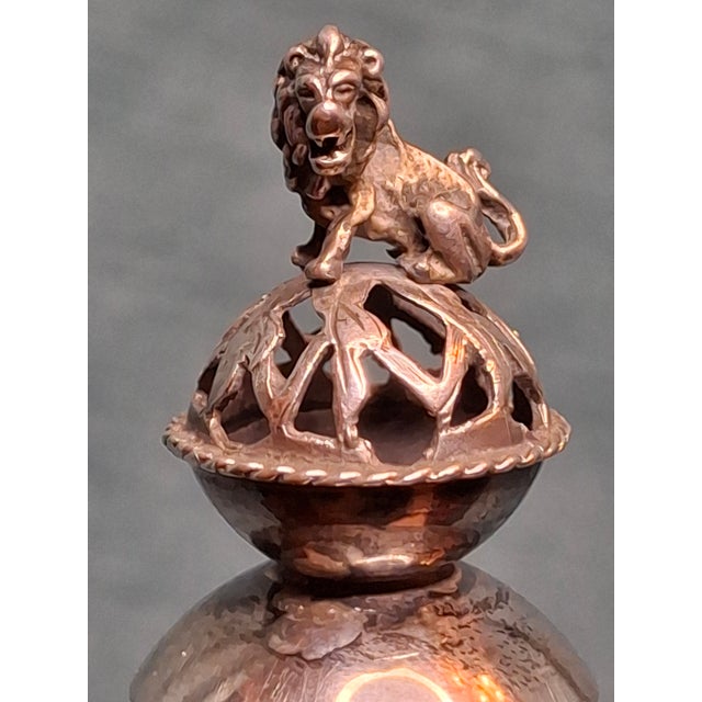 Antique Russian Silver Torah Pointer Yad With Lion Finial and Grapevine Motif, Moscow 1878 For Sale - Image 12 of 18