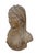 Classical Roman Late 20th Century Classical Clay Terracotta Vailed Vestal Bust of a Woman Statue Sculpture 19" For Sale - Image 3 of 11