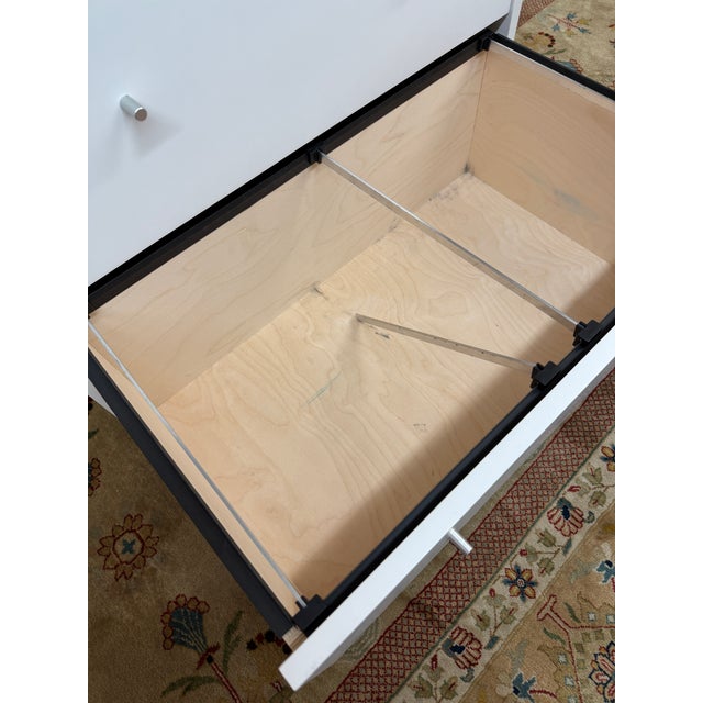 Contemporary Room & Board File Cabinet, White For Sale - Image 3 of 11