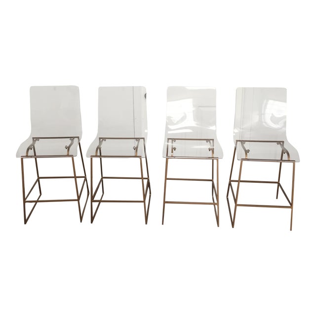Modern Style Gabby Acrylic King Counter Stools Set of 4 Chairish