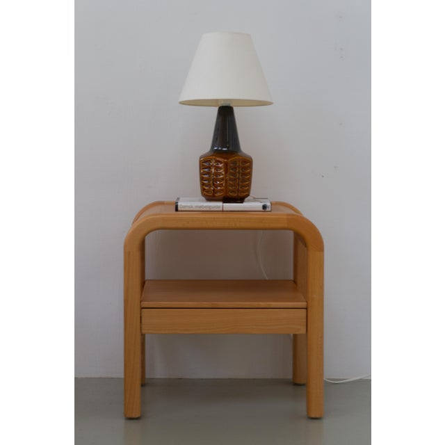 Danish Bedside Tables in Beech by Villy Nørgaard, 1980s, Set of 2 For Sale - Image 15 of 16