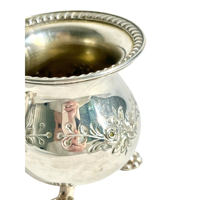 Pair Silver Plate Hand Chased Matchstick Holders For Sale - Image 12 of 12