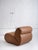 Animal Skin Space Age Italian Leather Lounge Chair For Sale - Image 7 of 12