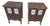 Pair of Vintage French Provincial Bedside Cabinets Nightstands For Sale