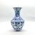 Turkish Handmade Ceramic Vase (30cm) Large Blue & White Floral Art with Geometric Neck Design – Tall Statement Decor For Sale - Image 3 of 7