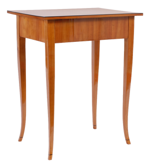 Biedermeier Cherry Wood Side Table with Concealed Drawer, 1820s