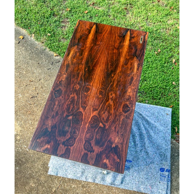 1960s Torbjorn Afdal Mid Century Modern Rosewood Expandable Bar Cart or Bar Cabinet For Sale - Image 5 of 12