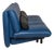 Blue Leather Quint Two-Seater Sofa Bed with Manual Function from Brühl For Sale