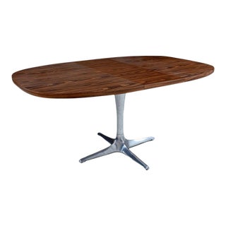 Vladimir Kagan Chromcraft Sculpta Expanding Pedestal Dining Table For Sale