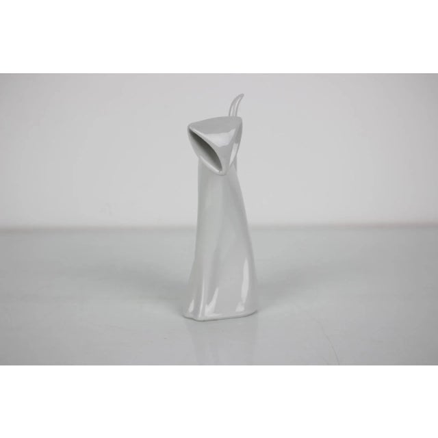 Mid-Century Ceramic Cat Sculpture, 1960s For Sale - Image 3 of 9