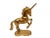 Mid 20th Century Vintage Brass Unicorn Horse Figurine Model For Sale - Image 5 of 5