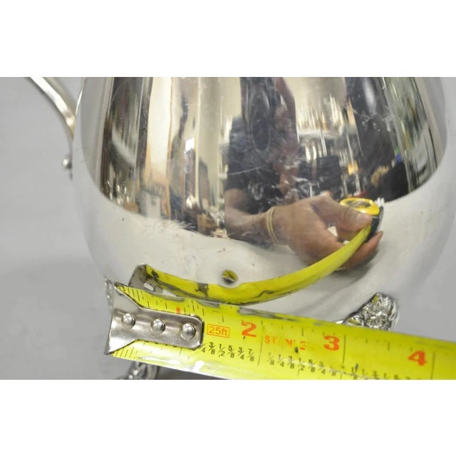 Vintage International Silver Co Silver Plated Victorian Bulbous Water Pitcher For Sale - Image 9 of 12