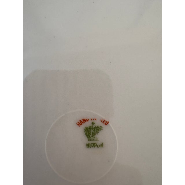 Antique Hand-Painted Nippon Porcelain Cabinet Plate, C. 1900–1920 For Sale In Atlanta - Image 6 of 7