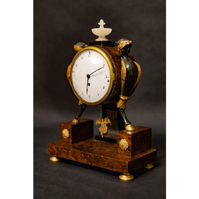 Biedermeier Table Clock, Austria, 1820 For Sale - Image 4 of 9