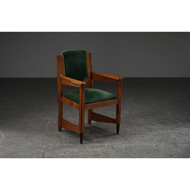 Amsterdam School Desk Chair, 1920s For Sale - Image 13 of 15