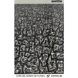 Antonio Saura, Seville Soccer World Cup, 1982, Original Poster For Sale