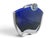 Late 20th Century Baccarat Crystal Cobalt Blue Oceanie Kaleidoscope Stopper Sculpture Vase For Sale - Image 5 of 18