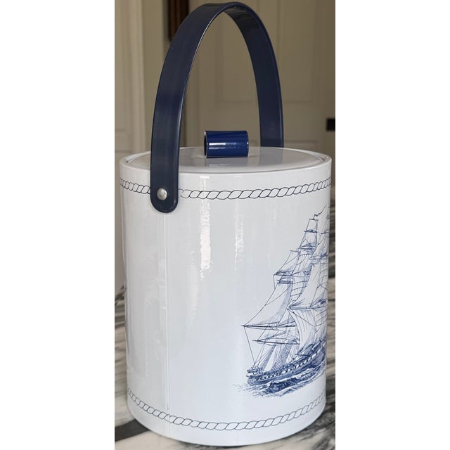 Vintage Sailing Ship Constitution 1797 Ice Bucket For Sale - Image 9 of 15