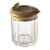 French Glass Cigar Humidor with Ashtray Lid and Cutter For Sale