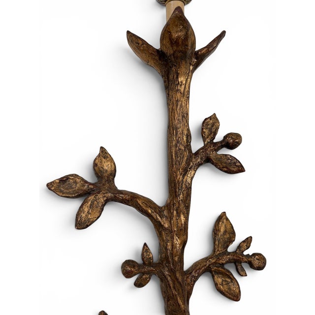 Mid 20th Century Mac Sculpture of California Signed Italian Baroque Tree Table Lamp For Sale - Image 4 of 8