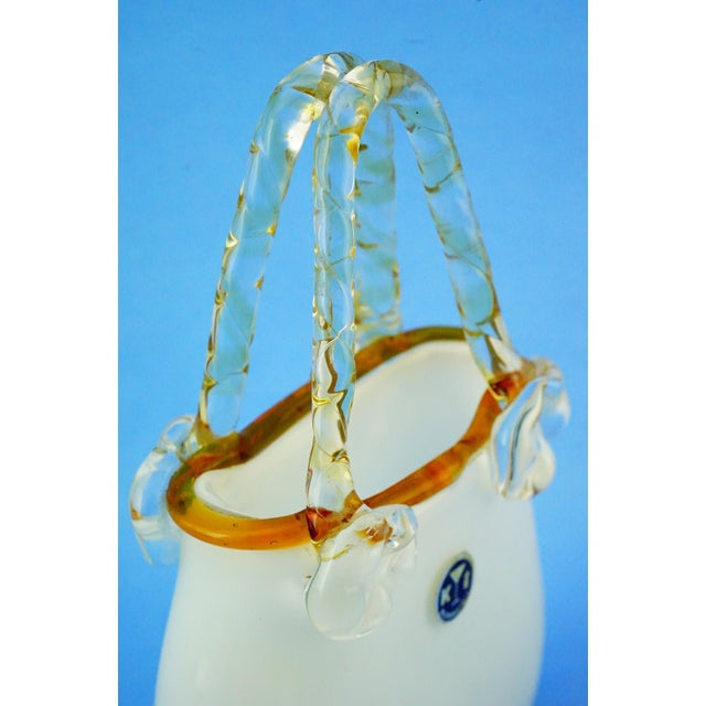 20th Century Glass Bag-Shaped Vase Sculpture by K I Bleikristall, Germany, 1970s For Sale - Image 14 of 18