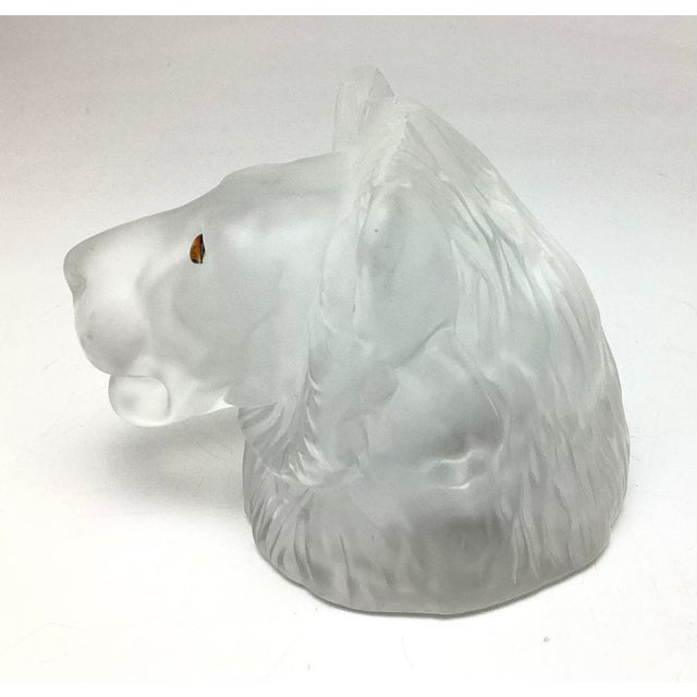 Saint Louis Glass Crystal Lion Paperweight or Figurine For Sale In New York - Image 6 of 7