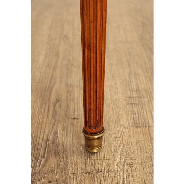 French Louis XVI Style Antique Parquetry Writing Table For Sale - Image 11 of 12