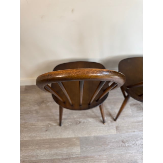Vintage Windsor Dining Room Chairs by Lucian Ercolani for Ercol, 1980s, Set of 4 For Sale - Image 11 of 13