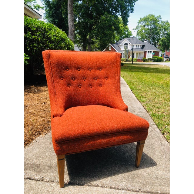 MidCentury Modern Burnt Orange Chairs a Pair Chairish