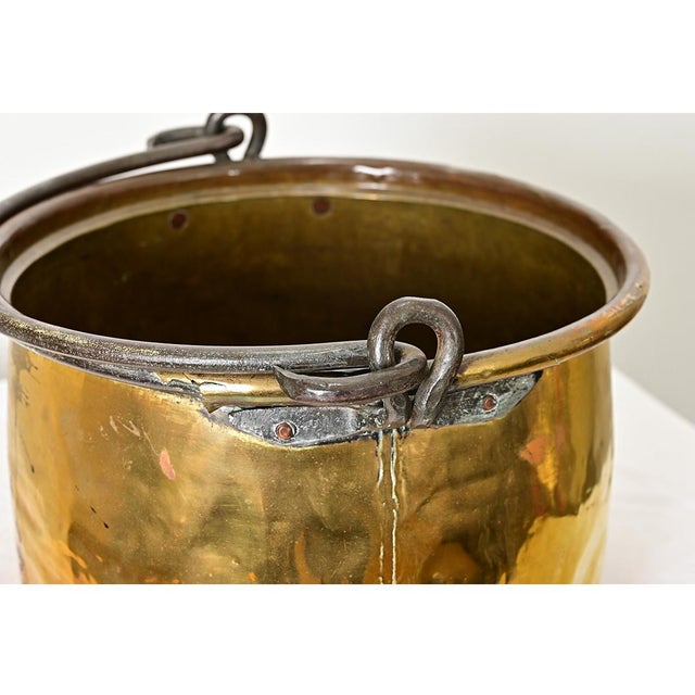 Metal French 19th Century Brass Cooking Pot For Sale - Image 7 of 9
