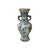 Oriental Distressed White Blue Relief People Motif Porcelain Art Vase For Sale - Image 12 of 15