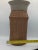 Vintage Mid Century Moderns Ribbed Ceramic Two Tone Vase With Lid, Signed For Sale - Image 13 of 13