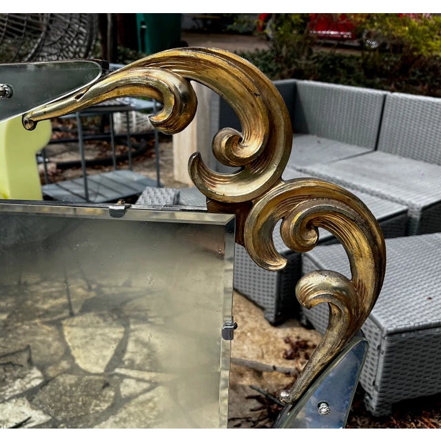 French Large Hollywood Regency Style Mirror For Sale - Image 3 of 8