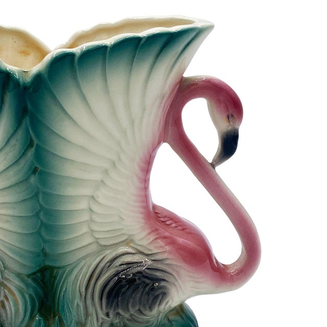 Mid-Century Ceramic Flamingo Figurine & Vase Set by Maddux & Leftons- 3 Pieces For Sale - Image 17 of 18