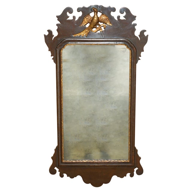 18th Century Georgian Style Mirror in Giltwood, 1880s For Sale