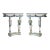 A Pair of Vintage Blue and White Rococo Style Side Tables/Console Tables For Sale