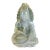 Solid Jade Hand Carved Sitting Goddess For Sale