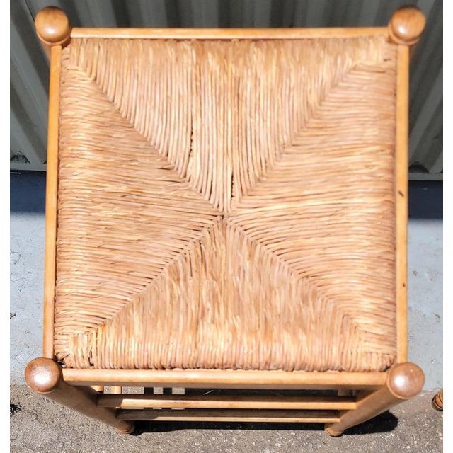 Brown Mid Century Hand Made Bar Stools- Set of 2 For Sale - Image 8 of 11